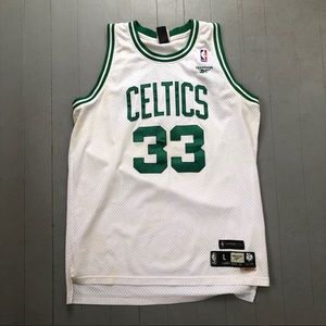 Larry Bird Jersey White Boston Reebok Large